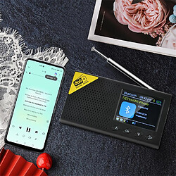 Avis Universal Équipement de radiodiffusion numérique DAB portable compatible Bluetooth avec écran LCD couleur de 2,4 pouces