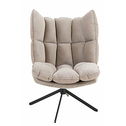 Inside 75 Fauteuil relax pivotant PIETRA tissu gris clair