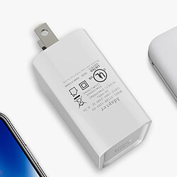 Acheter Adaptateur De Bloc De Chargeur Mural USB-C à Un Port 18W Blanc Pour Téléphones Prise Américaine