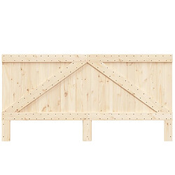 Avis Maison Chic Tête de lit scandinave,Meuble de chambre 200x104 cm bois massif de pin -MN21904