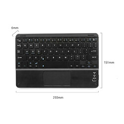 Universal Clavier Bluetooth 9 pouces rechargeable clavier ultra-mince sans fil clavier tablette avec tablette tactile IOS ordinateurs portables