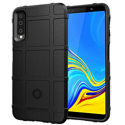 Wewoo Coque Housse en silicone de couverture protection antichoc complète pour Galaxy A7 2018 (Noir)