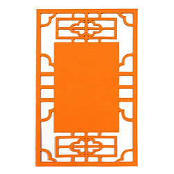 Wewoo Matériaux de décoration de tapis de fond non tissé épais coloré stéréo scolairetaille 23,5x36 cm orange