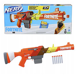 Hasbro Pistolet à Fléchettes Fortnite HR avec Verrou Pivotant et 6 Fléchettes Multicolore