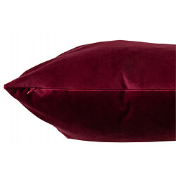 Dansmamaison Coussin Carre Velours Rouge/Bordeaux