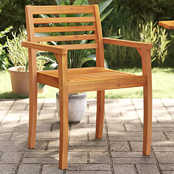 vidaXL Chaises de jardin lot de 8 59x55x85 bois massif d'acacia