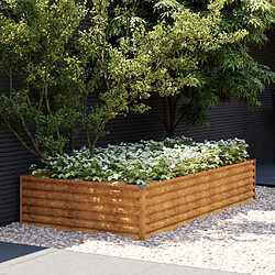 vidaXL Lit surélevé de jardin 195x100x36 cm acier corten