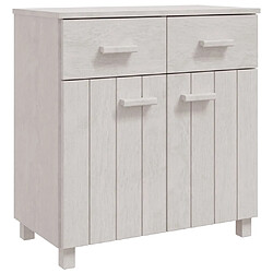 vidaXL Buffet HAMAR Blanc 79x40x80 cm Bois massif de pin