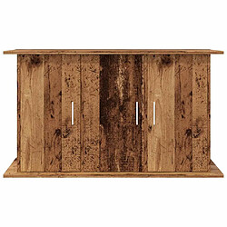 Avis vidaXL Support pour aquarium vieux bois 101x41x58 cm bois d'ingénierie