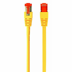 Câble Réseau Rigide UTP 6ème Catégorie GEMBIRD PP6A-LSZHCU-Y-0.5M Jaune 50 cm