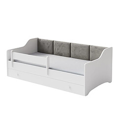 Kobi Lit enfant ERYK 160x80 cm gris