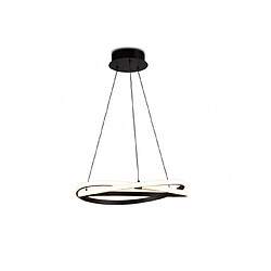 Luminaire Center Suspension LED intégré Infinity Brun oxydé 1 ampoule 40cm