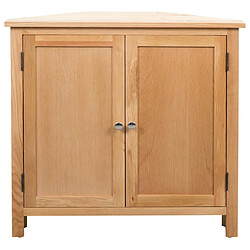 vidaXL Armoire d'angle 80x33,5x78 cm Bois de chêne massif