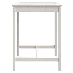 Acheter vidaXL Table de jardin blanc 82,5x82,5x110 cm bois massif de pin