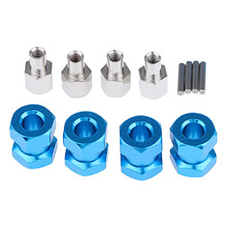 Adaptateur d'extension pour moyeu hexagonal 12mm 15-25mm pour RC Crawler Blue -15mm