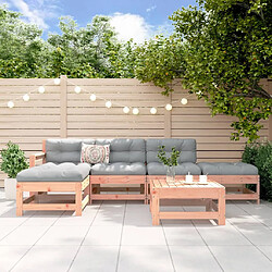 vidaXL Salon de jardin 6 pcs bois massif douglas