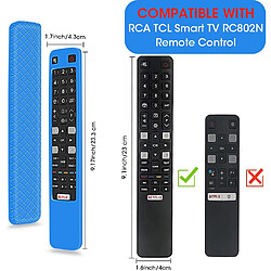 SANAG Coque Housse De Silicone Pour Telecommande Tcl Rca Rc802N Arc802N Yui1 Antiderapant etui De Protection Pour Telecommande Tcl Thomson 4K Uhd Smart Tv(Bleu)