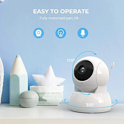 Avis Babyphone Camera Vision Nocturne Intercom Bidirectionnel Écran 5 Pouces EU Plug YONIS