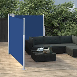 Maison Chic Auvent latéral rétractable de balcon | Store extérieur | Auvent solaire Bleu 100 x 600 cm -GKD94656