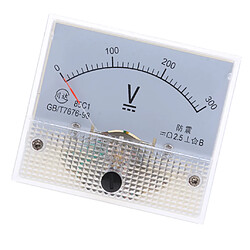 85c1 dc rectangle ampèremètre ampèremètre testeur analogique panneau voltmètre 0-300 v