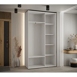 Avis Abiks Meble Armoire à portes coulissantes Davos 3 235.2 x 140 x 45 2 portes coulissante (Blanc/Blanc/Or)