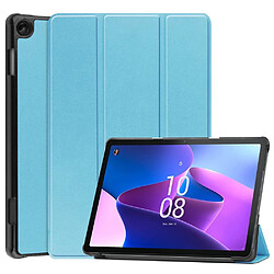 Etui en PU fonction d'éveil/veille automatique avec support pour votre Lenovo Tab M10 (Gen 3) - bleu ciel