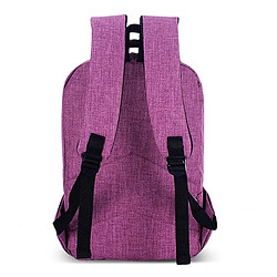 Wewoo Sacoche pour ordinateur portable Violet MacBook 15,6 pouces et moins, Samsung, Lenovo, Sony, DELL Alienware, CHUWI, ASUS, HP Sac à dos, taille: 43x28x12cm, à bandoulière à universel multifonctions