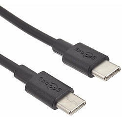 Wentronic goobay - USB-Kabel - USB-C (M) bis USB-C (M) - USB2.0 3 A - 0,5m - Schwarz (66316)