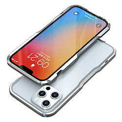 Luphie Bumper en métal argent pour votre Apple iPhone 13 Pro 6.1 pouces