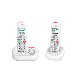 Telephone sans fil duo dect blanc - XL685DUOBLANC - ALCATEL