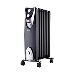 Radiateur EDM Black Edition Noir/Gris 1500 W