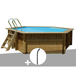 Kit piscine bois Gré Vanille 2 Ø 4,00 x 1,19 m + Douche