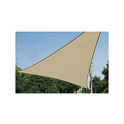 Perel Voile Solaire Perméable - Triangle - 3.6 X 3.6 X 3.6 M - Couleur : Champagne