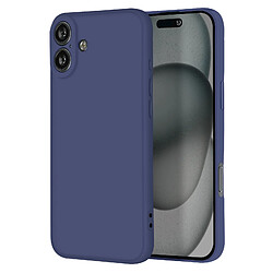 Avizar Coque pour iPhone 16 Plus Silicone Finition Mate Soft Touch Bleu Nuit