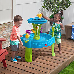 Step2 Summer Showers Splash Table d'Eau avec 8 Accessoires | Table Jeux d' eau pour plusieurs Enfants | Table d'activité pour le jardin, Table Activité Eau | Table d'eau Extérieur pas cher