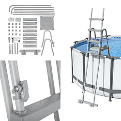 Avis Échelle de Sécurité pour Piscines Bestway Flowclear 76,5x125x135/192 cm pour Piscines Démontables de 132 cm de Hauteur