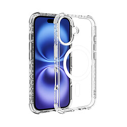 Muvit Coque pour iPhone 16 MagSafe Antichocs 3M OFG Technologie 3D Transparent