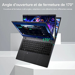 VANWIN PC Portable 15,6 Pouces Windows 11 Pro Intel Celeron N5095 24Go RAM+512Go SSD(jusqu'à 3,4 GHz) Ordinateur Portable avec IPS 1920*1080 Rotation 170° Type-C Bluetooth5.0-Noir pas cher