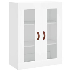 Acheter vidaXL Buffet haut Blanc 69,5x34x180 cm Bois d'ingénierie