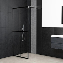 vidaXL Écran de douche Verre trempé transparent 140x195 cm