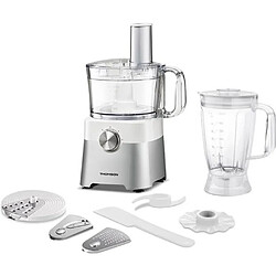 THOMSON - THFP9275 - Robot de cuisine Multifonction - Blender 1.8 L - Bol 2 L - Râpe - 750 watts - Fonction Pulse - Blanc