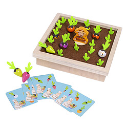 Enfants En Bois Légumes Mémoire Montessori Jouets Lumières Puzzle Amusant Préscolaires de Formation Cartes Jeux de société Enfants Garçons Filles