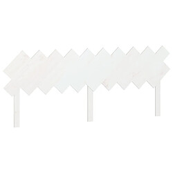 vidaXL Tête de lit Blanc 196x3x80,5 cm Bois massif de pin