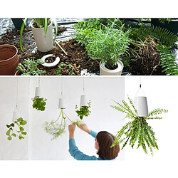 Avis Wewoo Décoration de maison Pots de fleurs en plastique suspendus jardin ciel planteur à l'envers fleur plantes vertes pot, taille: 13 x 9,5 x 9,5 cm s, Couleur Aléatoire