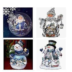 Acheter 5d diamant peinture noël broderie point de croix noël décor bonhomme de neige 1