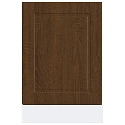 Avis vidaXL Panneau de lave-vaisselle Porto chêne marron 45x1,5x67 cm