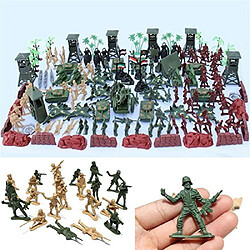 170 pièces en plastique soldat 5cm armée figures playset pour le modèle de scène de sable de l'armée