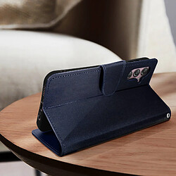 Avis Avizar Pochette Folio pour Galaxy A14 4G et 5G Motif Papillon Support Bleu Nuit