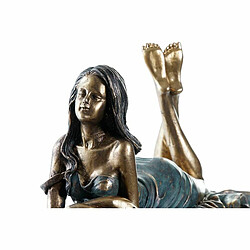 Figurine Décorative DKD Home Decor Femme Cuivre Résine (30,5 x 15,5 x 28,5 cm)