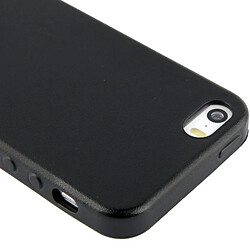 Wewoo Coque noir pour iPhone 5 & 5s & SE Design officiel TPU avec en cuir pas cher